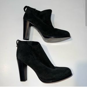 Sartore Paris Suede Black Booties size 6.5